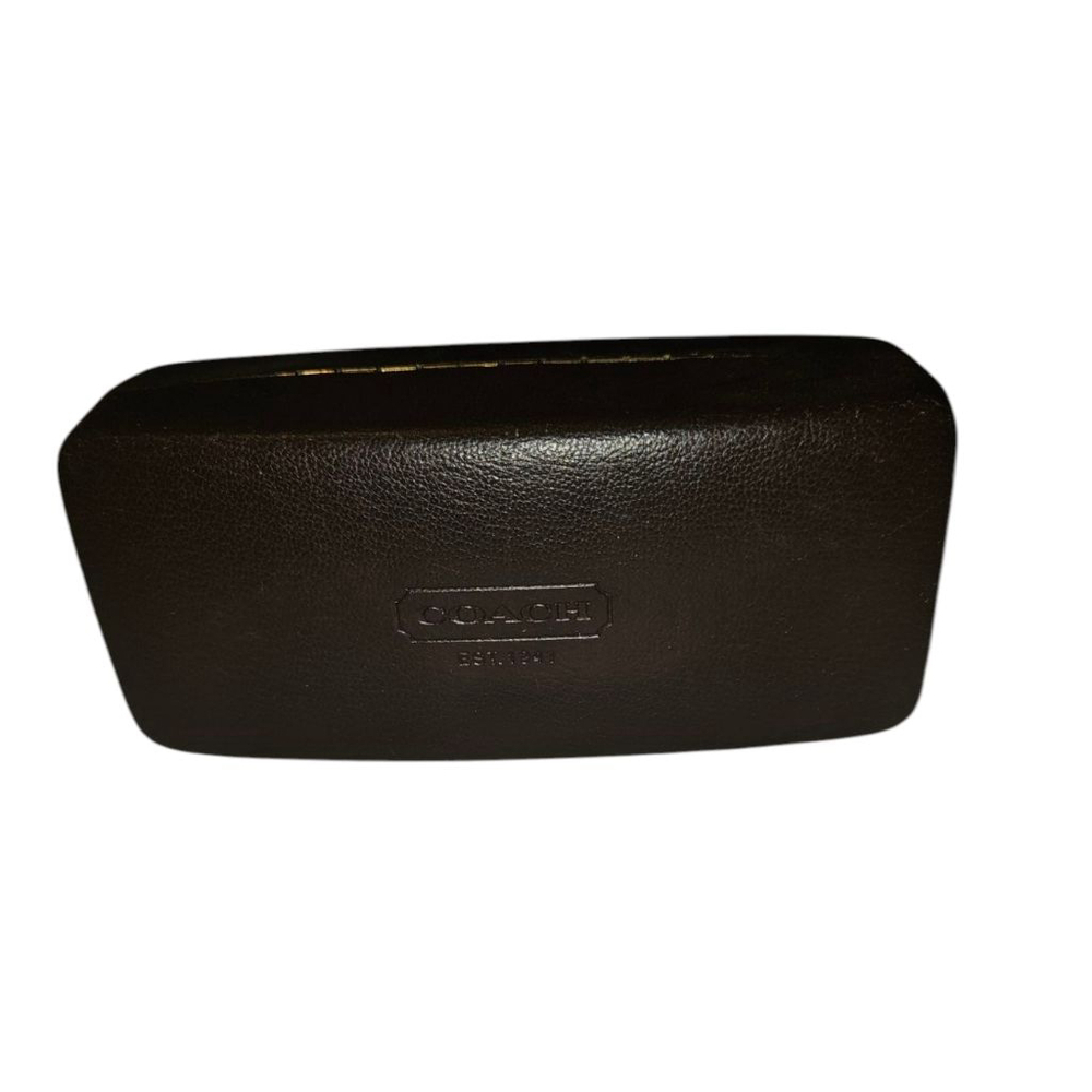 Coach Brown Leather Glasses Case